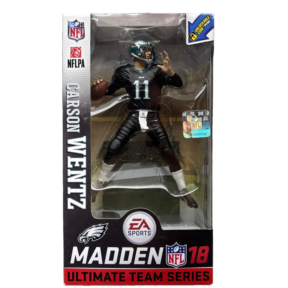 Madden NFL 18 Ultimate Team Series Carson Wentz Philadelphia Eagles figure